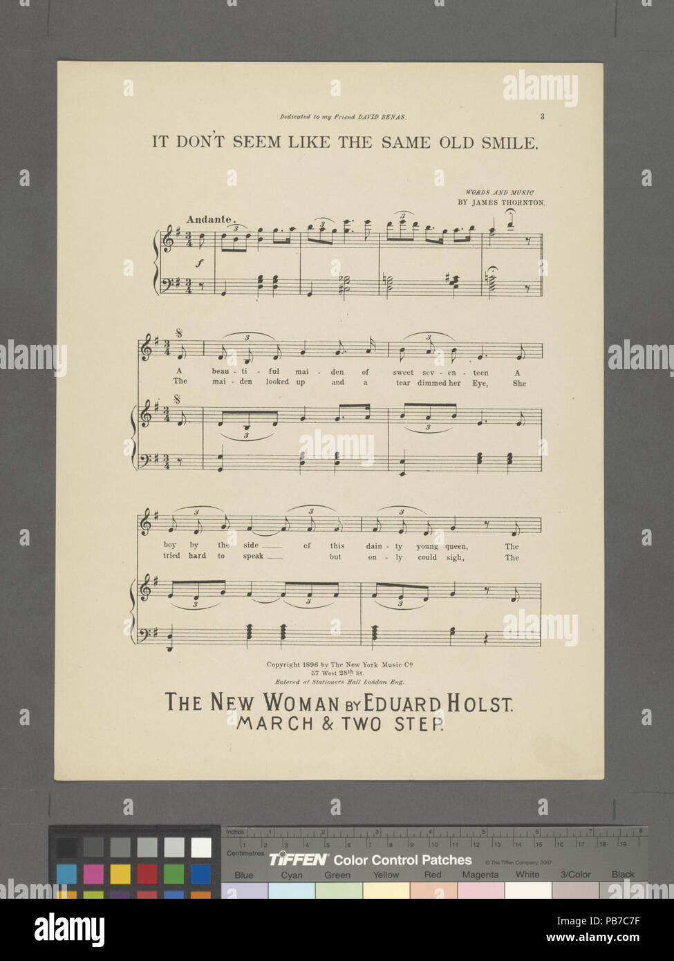 814 Es scheinen nicht wie die gleichen alten Lächeln (NYPL Hades -464138-1708280) Stockfoto