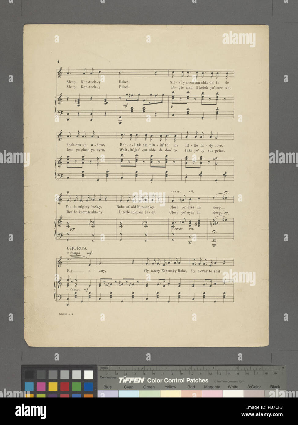 857 Kentucky babe (NYPL Hades -464175-1708435) Stockfoto