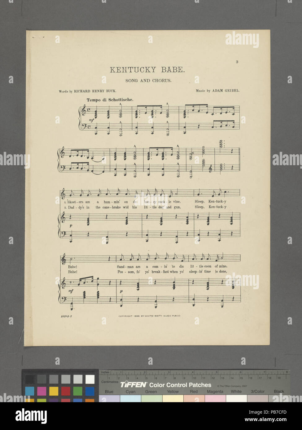 857 Kentucky babe (NYPL Hades -464177-1708449) Stockfoto