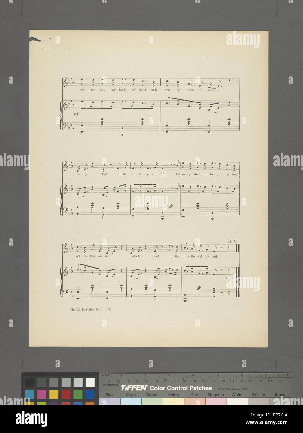 1653 Der kleine gelbe Kid (NYPL Hades -464189-1708706) Stockfoto