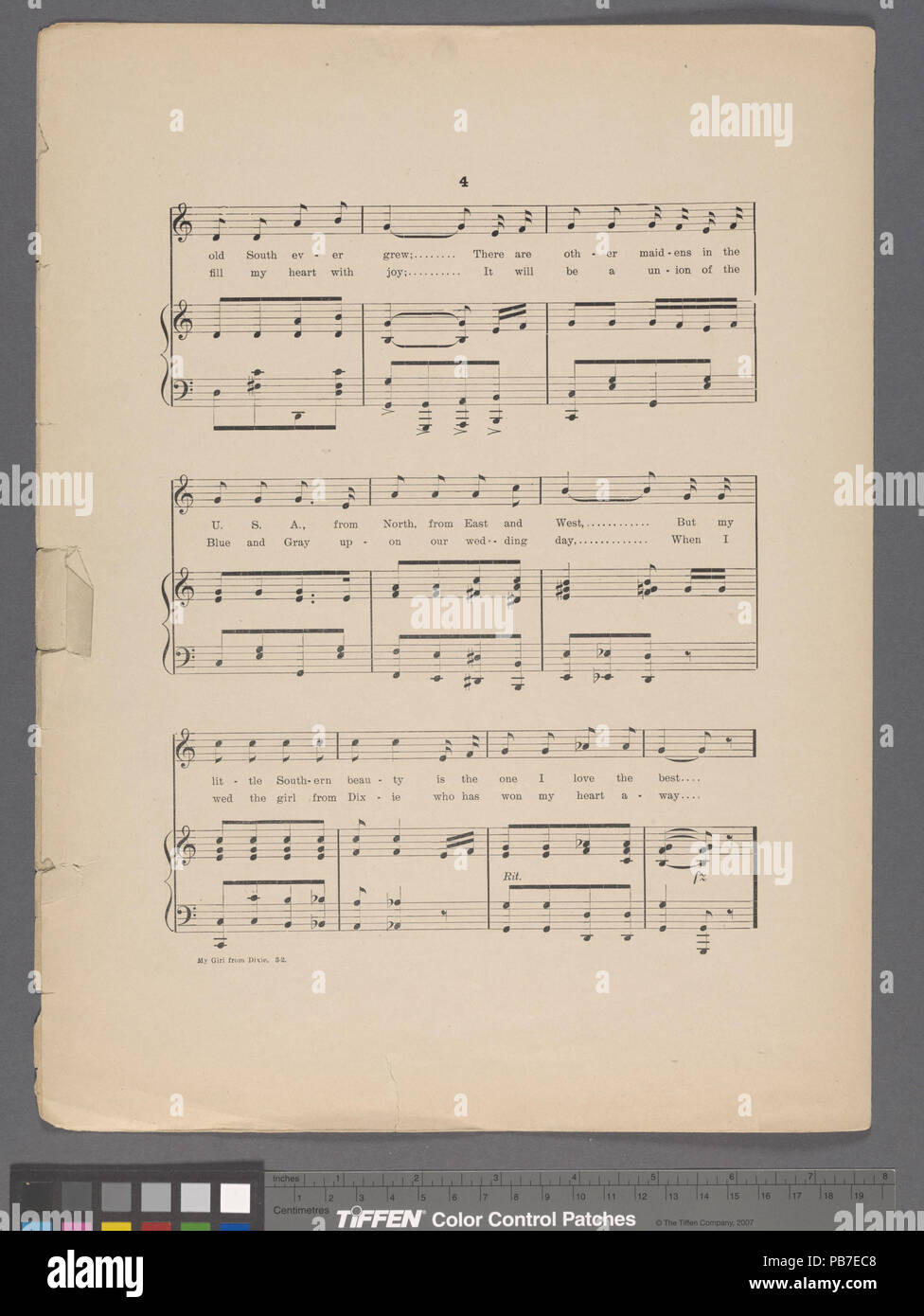 1074 mein Mädchen von Dixie (NYPL Hades -609098-1942221) Stockfoto