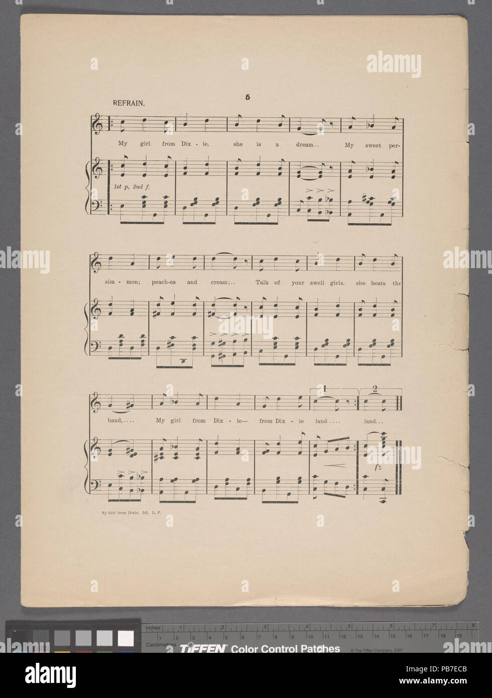 1074 mein Mädchen von Dixie (NYPL Hades -609098-1942222) Stockfoto