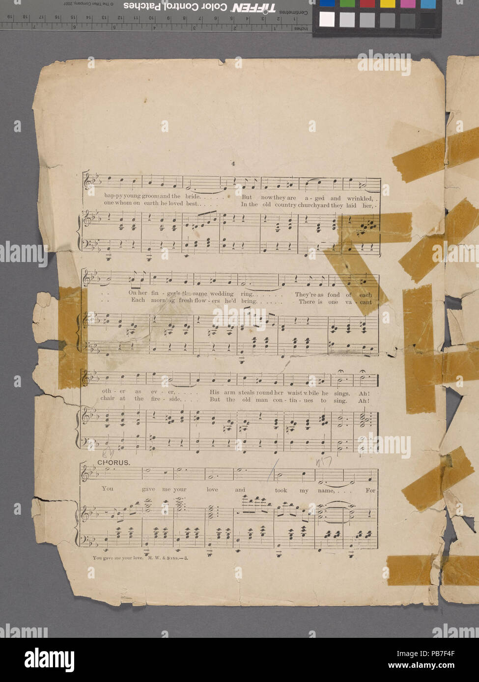 1877 hast Du mir Deine Liebe (NYPL Hades -448690-1990448) Stockfoto