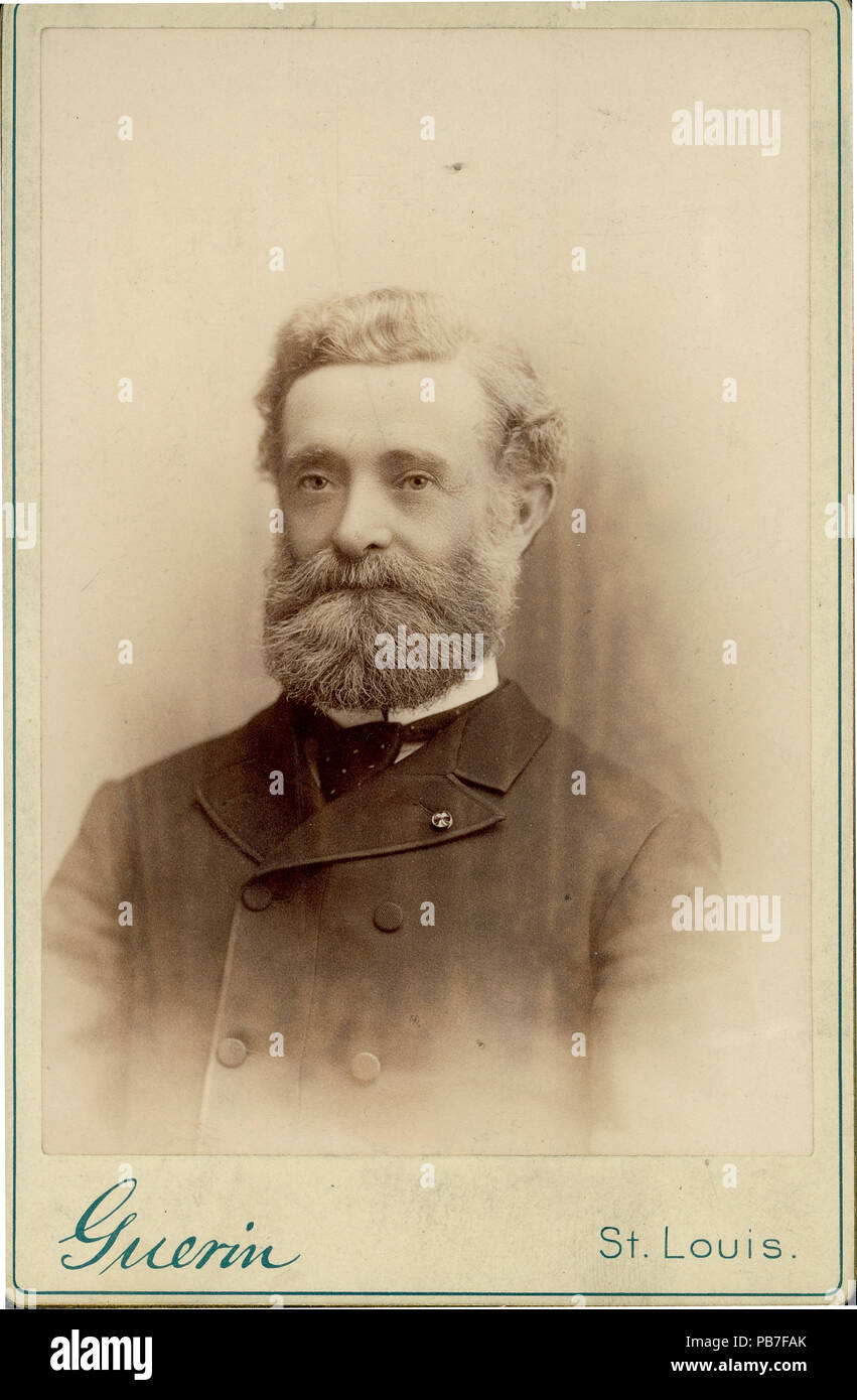 1742 Thomas J. Newsham, Major, 117 Illinois Infanterie (Union) Stockfoto