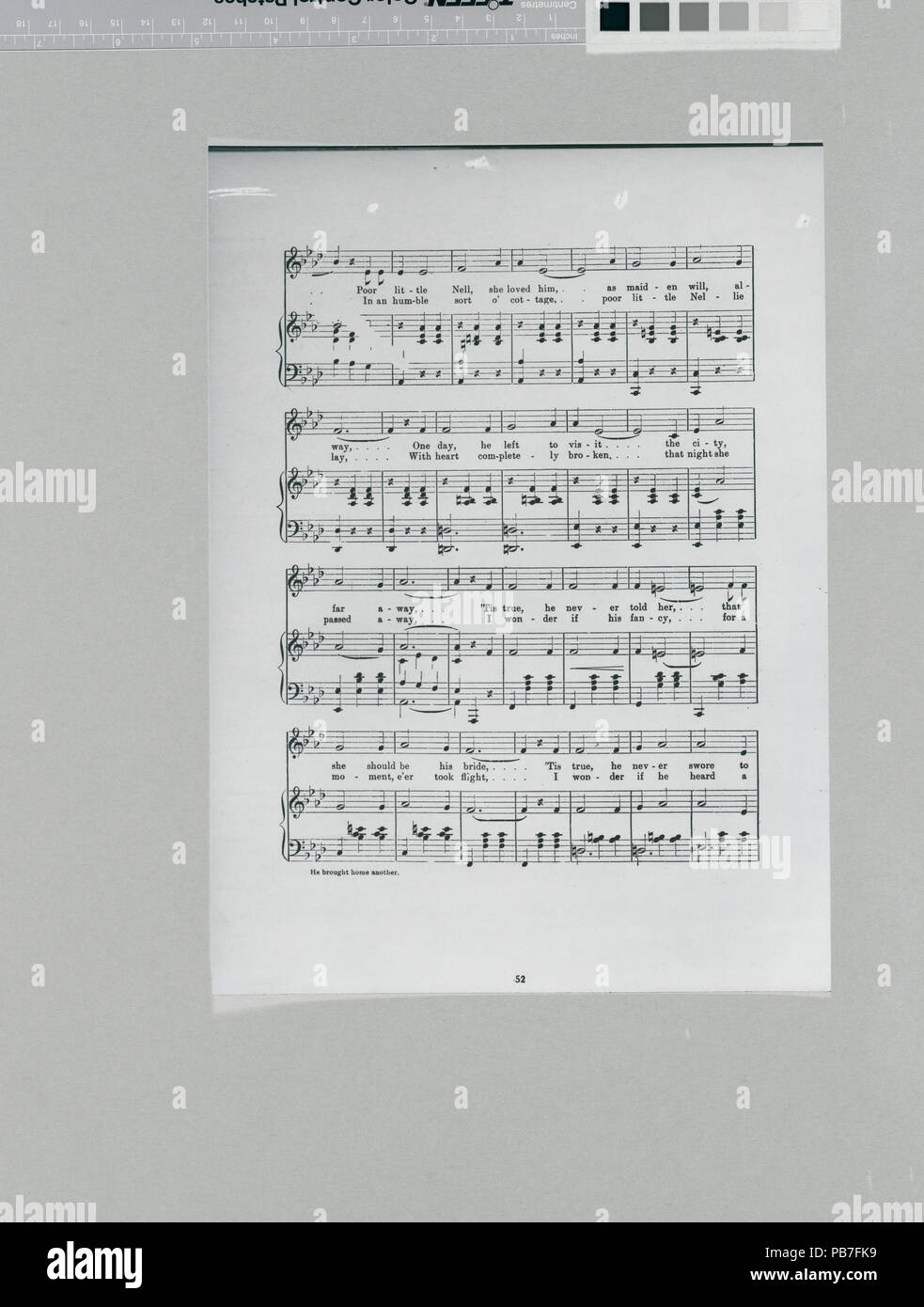 748 brachte er Home - Worte und Musik von Paul Dresser (NYPL Hades -464100-1708158) Stockfoto