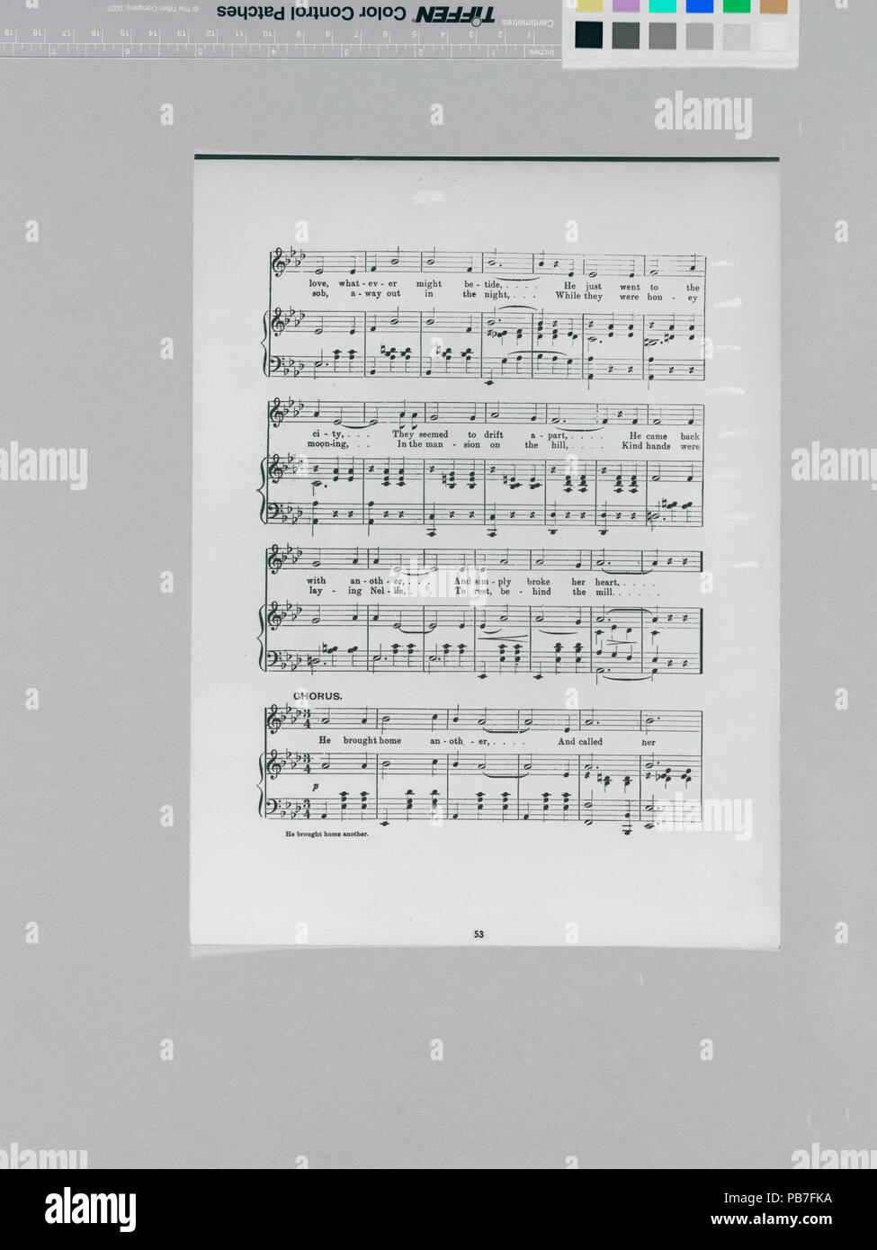 748 brachte er Home - Worte und Musik von Paul Dresser (NYPL Hades -464100-1708159) Stockfoto