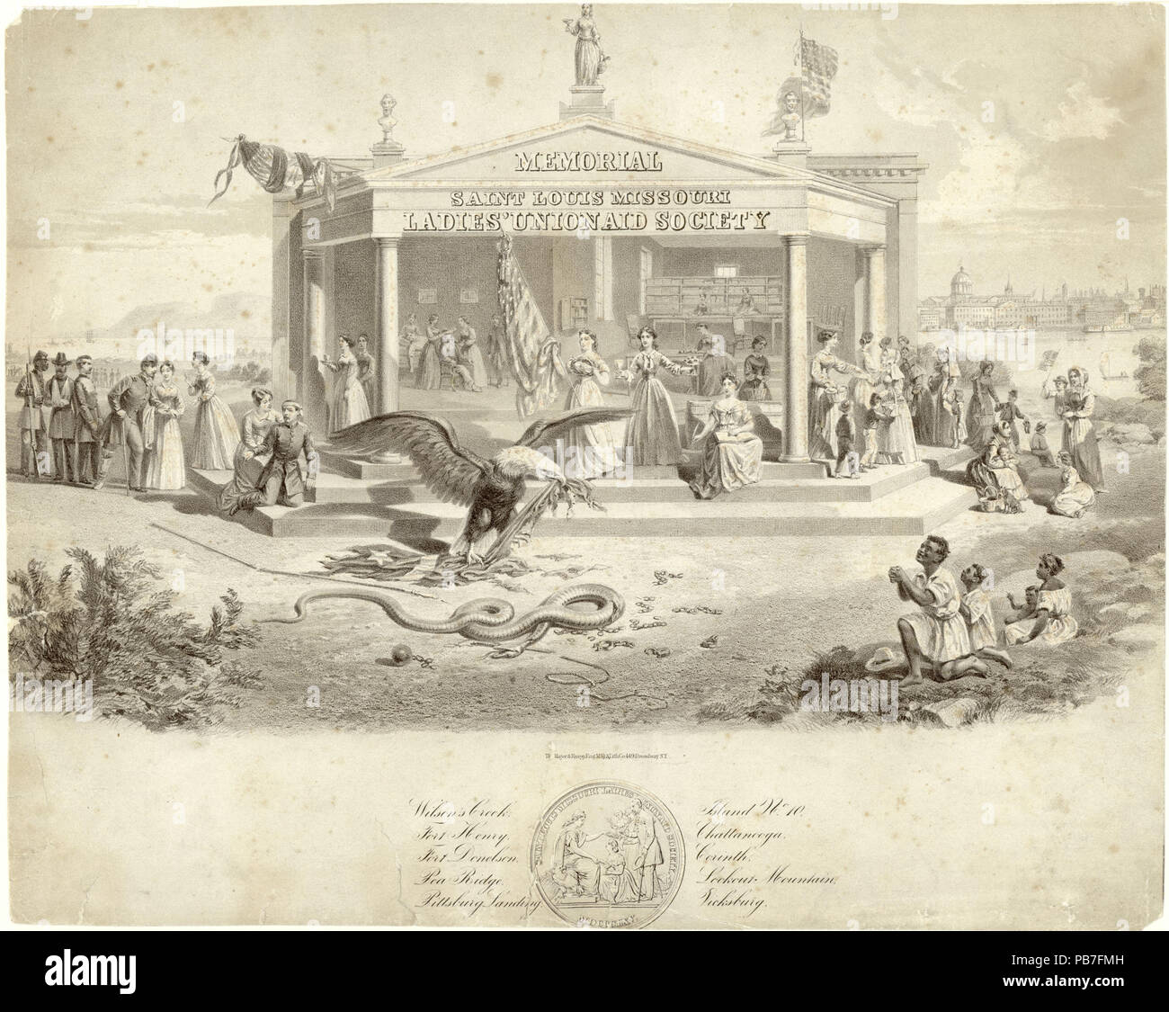 1014 Memorial, St. Louis Damen Union Aid Society Stockfoto