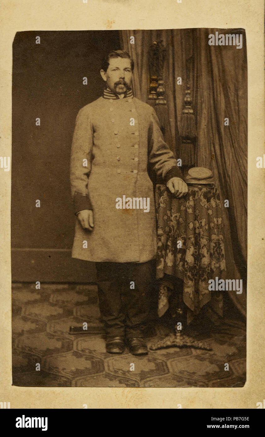 745 Harry W. Pflager, Major, 14 Missouri Kavallerie Bataillon (Verbündete) Stockfoto