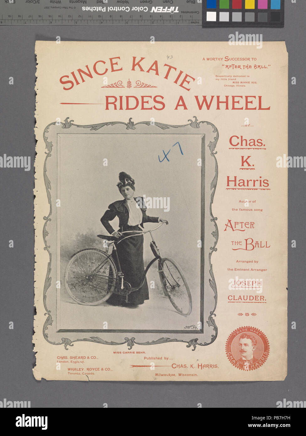 1538 seit Katie fährt Rad (NYPL Hades -449025-1157578) Stockfoto