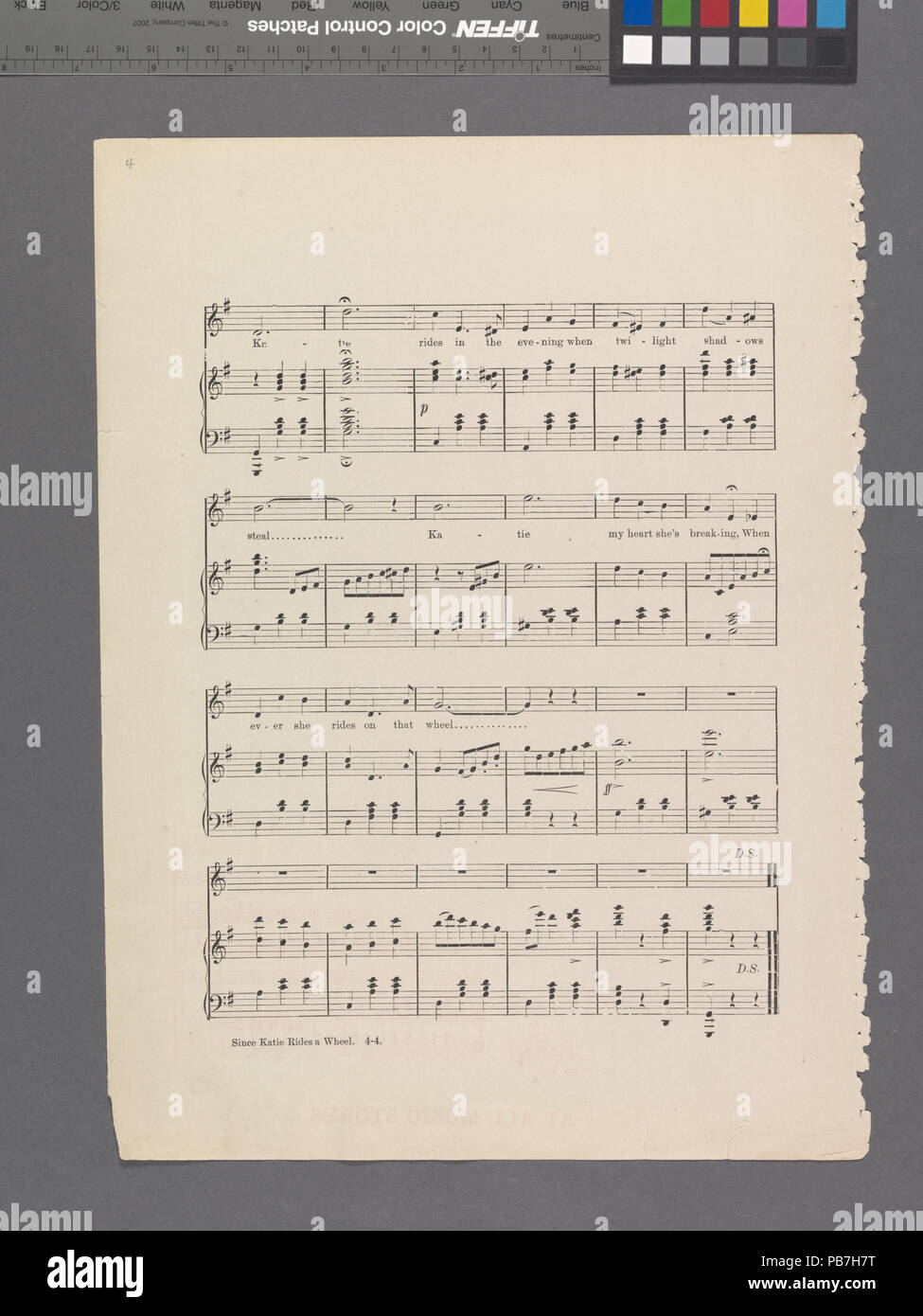 1538 seit Katie fährt Rad (NYPL Hades -449025-1692709) Stockfoto