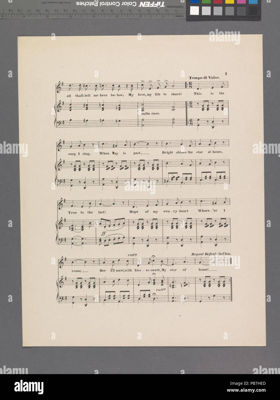 1719 Dies ist das Lied ich singe (NYPL Hades -449055-1692915) Stockfoto