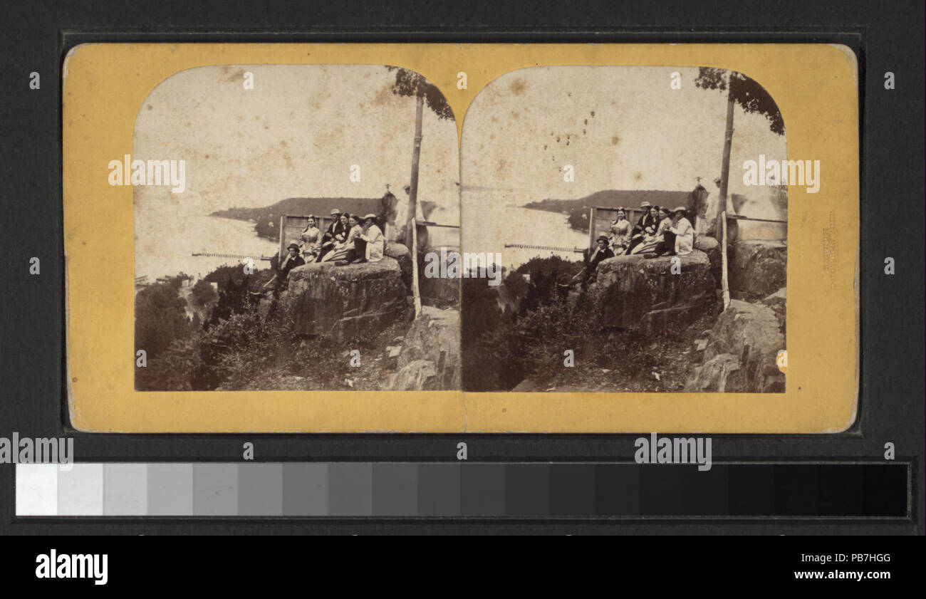 1191 Picknick, Fort Lee, den Hudson River (Nypl b 11707647-G90F 453 002 F) Stockfoto