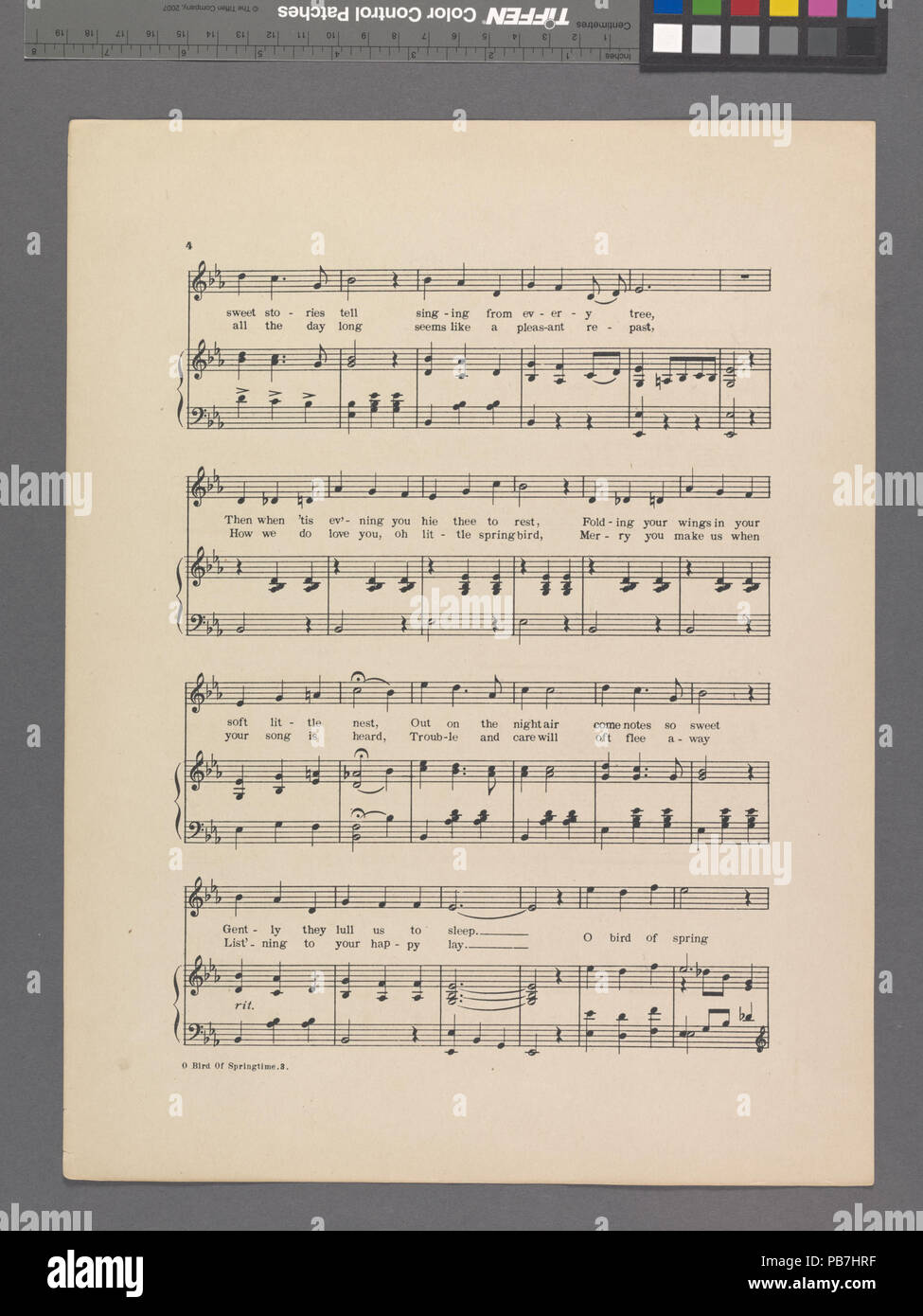 1123 O Vogel der Frühling (NYPL Hades -609134-1943549) Stockfoto