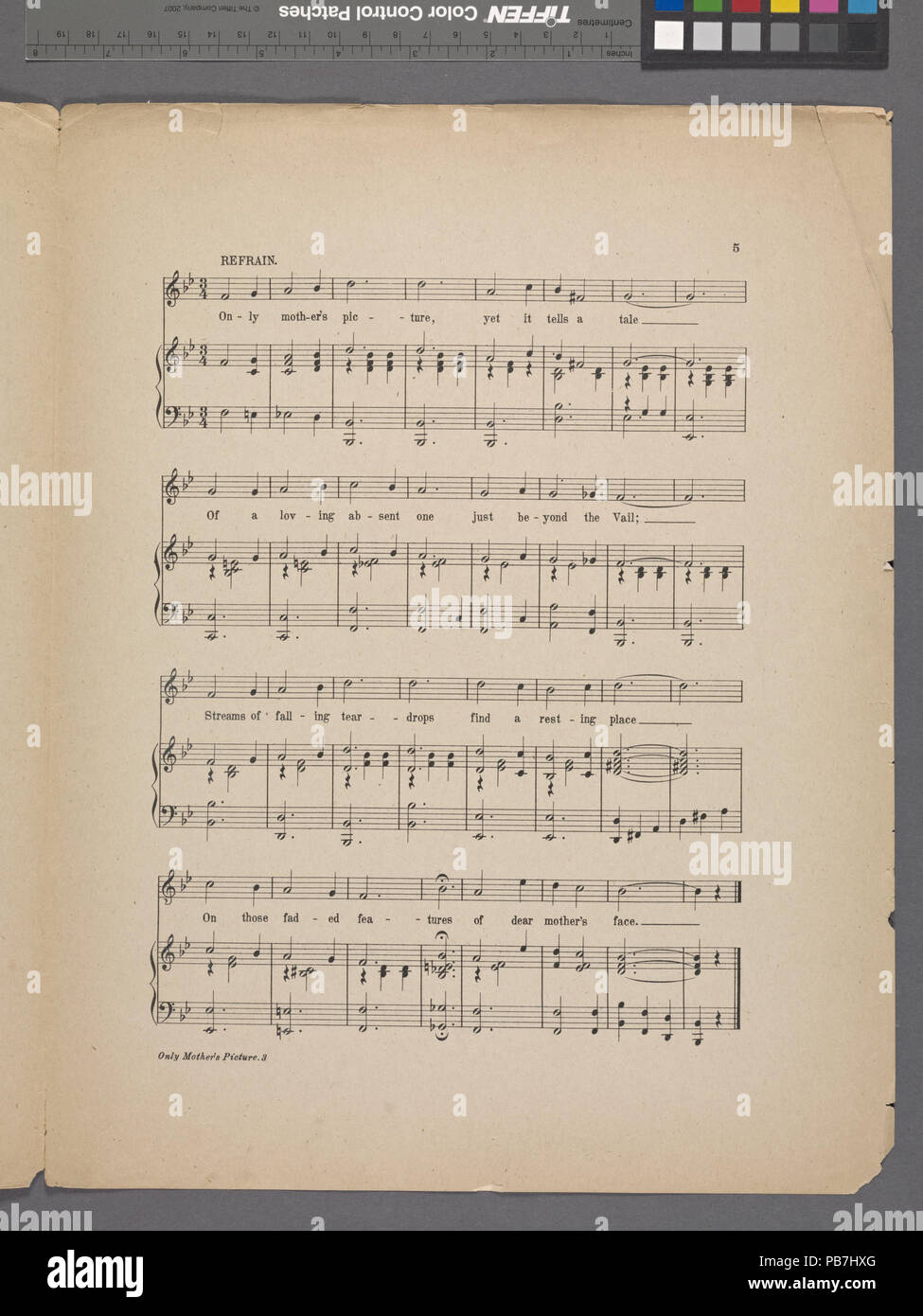 1138 Die einzige Mutter Bild (NYPL Hades -609060-1944072) Stockfoto