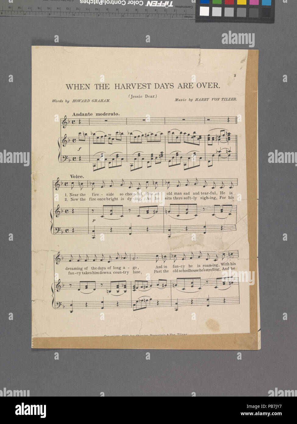 1847, als die Ernte Tage vorbei sind. (Jessie liebe) (NYPL Hades -608942-1948555) Stockfoto