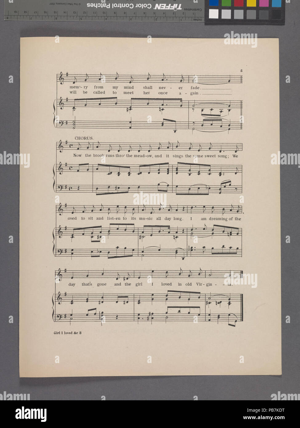 1637 Das Mädchen, das ich liebte, in Alten Virginia (NYPL Hades -608789-1969868) Stockfoto