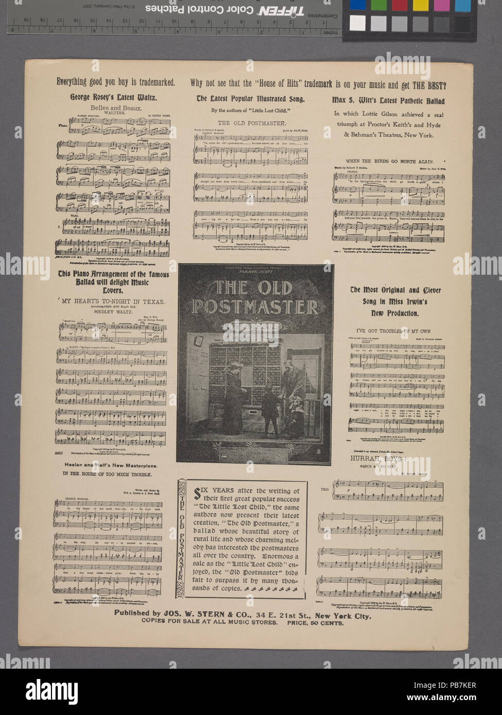 1638 Das Mädchen, das ich liebte, in sonnigen Tennessee (NYPL Hades -608794-1971919) Stockfoto