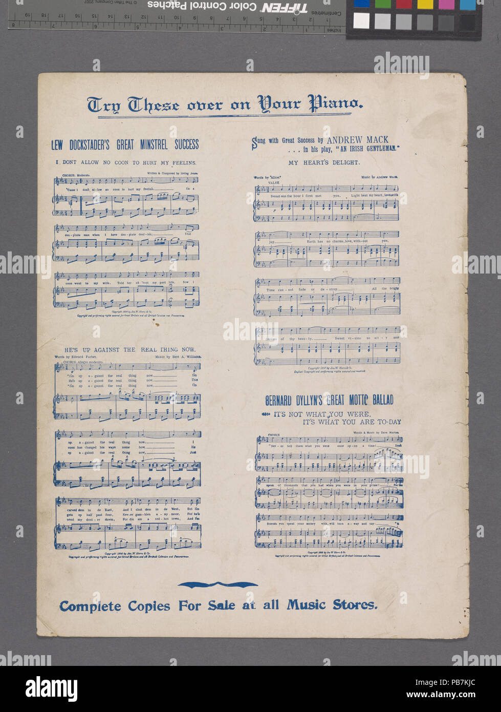 1638 Das Mädchen, das ich liebte, in sonnigen Tennessee (NYPL Hades -608805-1973443) Stockfoto