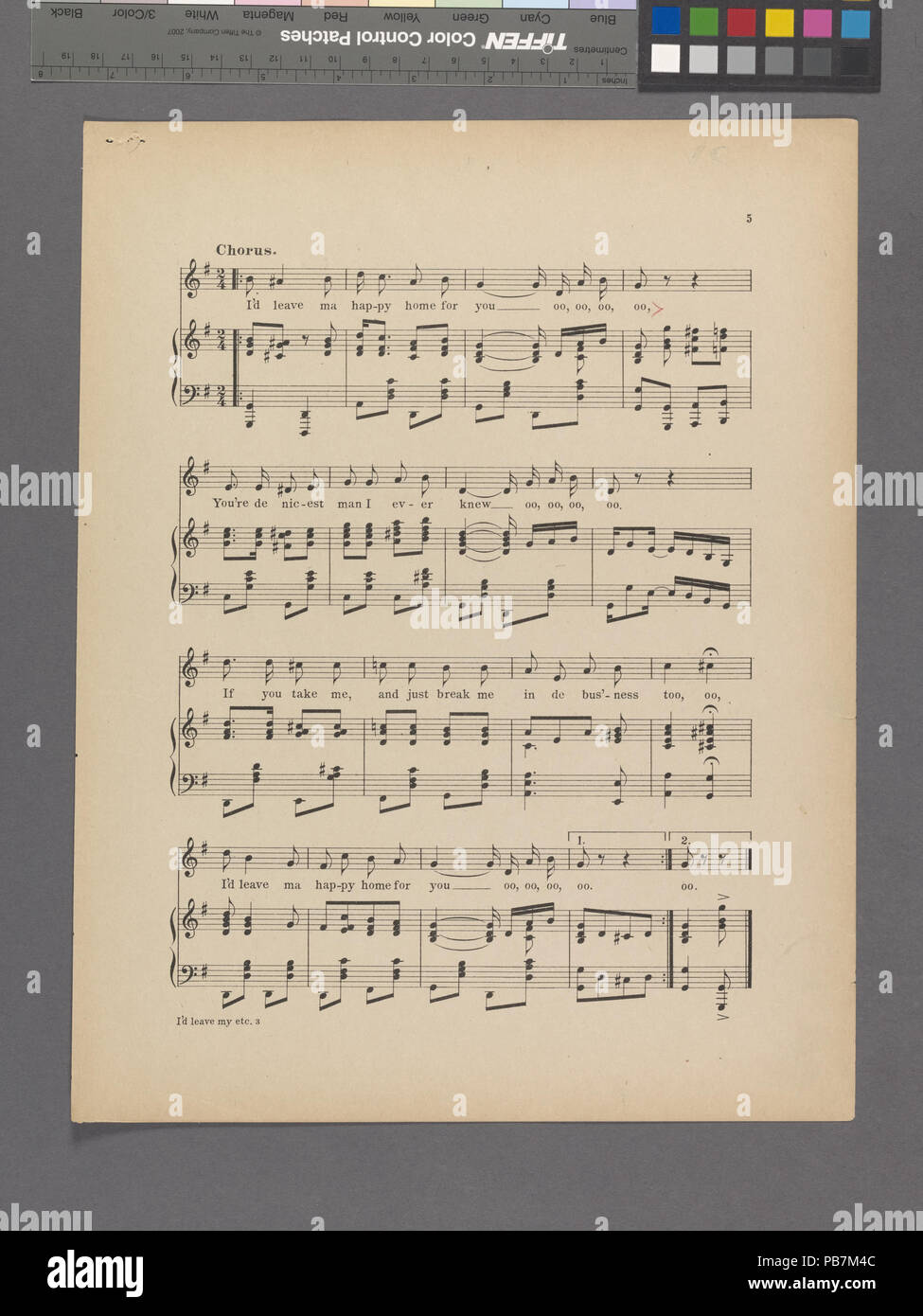 783 würde ich ma zu Hause gerne für Sie (NYPL Hades -608714-1991180) verlassen Stockfoto