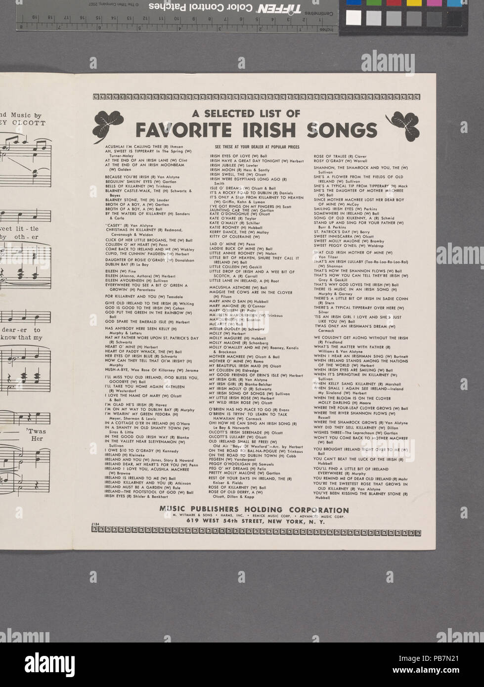 1078 My Wild Irish Rose (NYPL Hades -609714-1990488) Stockfoto