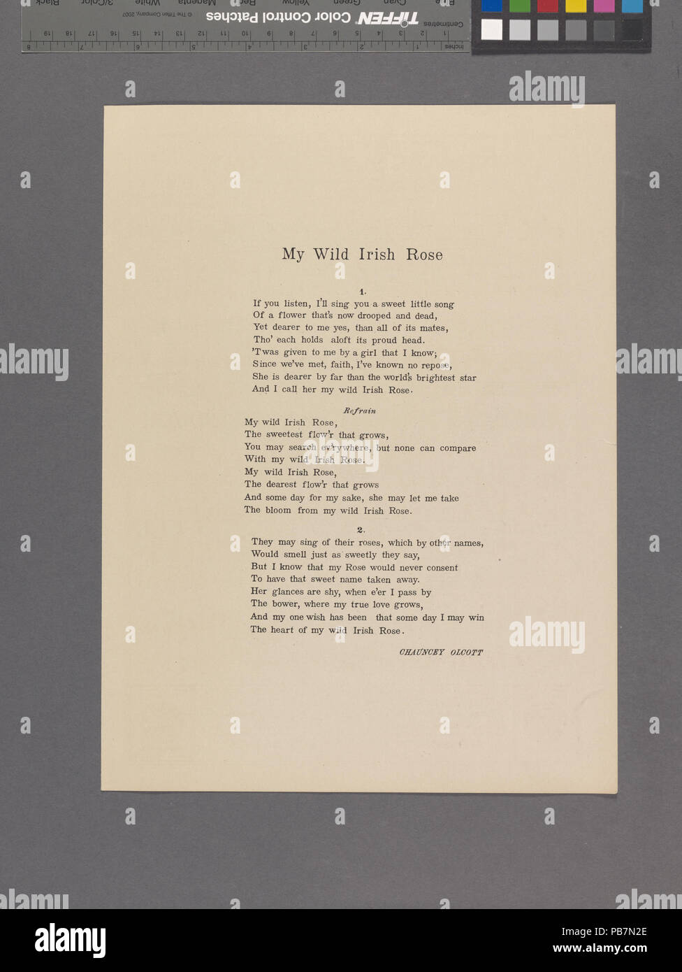 1078 My Wild Irish Rose (NYPL Hades -609716-1990496) Stockfoto
