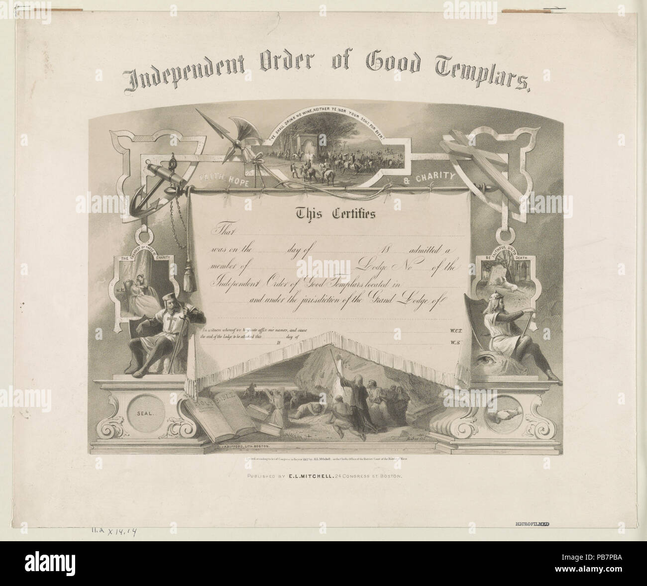 800 Unabhängige guttemplerorden LCCN 2003653326 Stockfoto