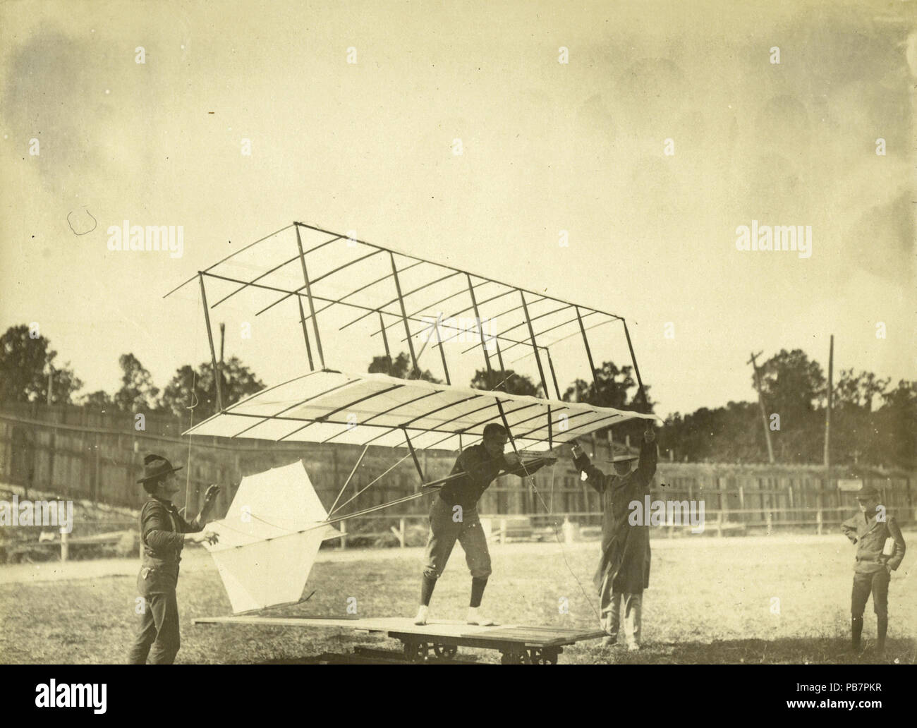 1638 Das Segelfliegen Maschine von William Avery, Chicago. (Anzeige im Verkehrsministerium bei der Weltausstellung 1904) Stockfoto