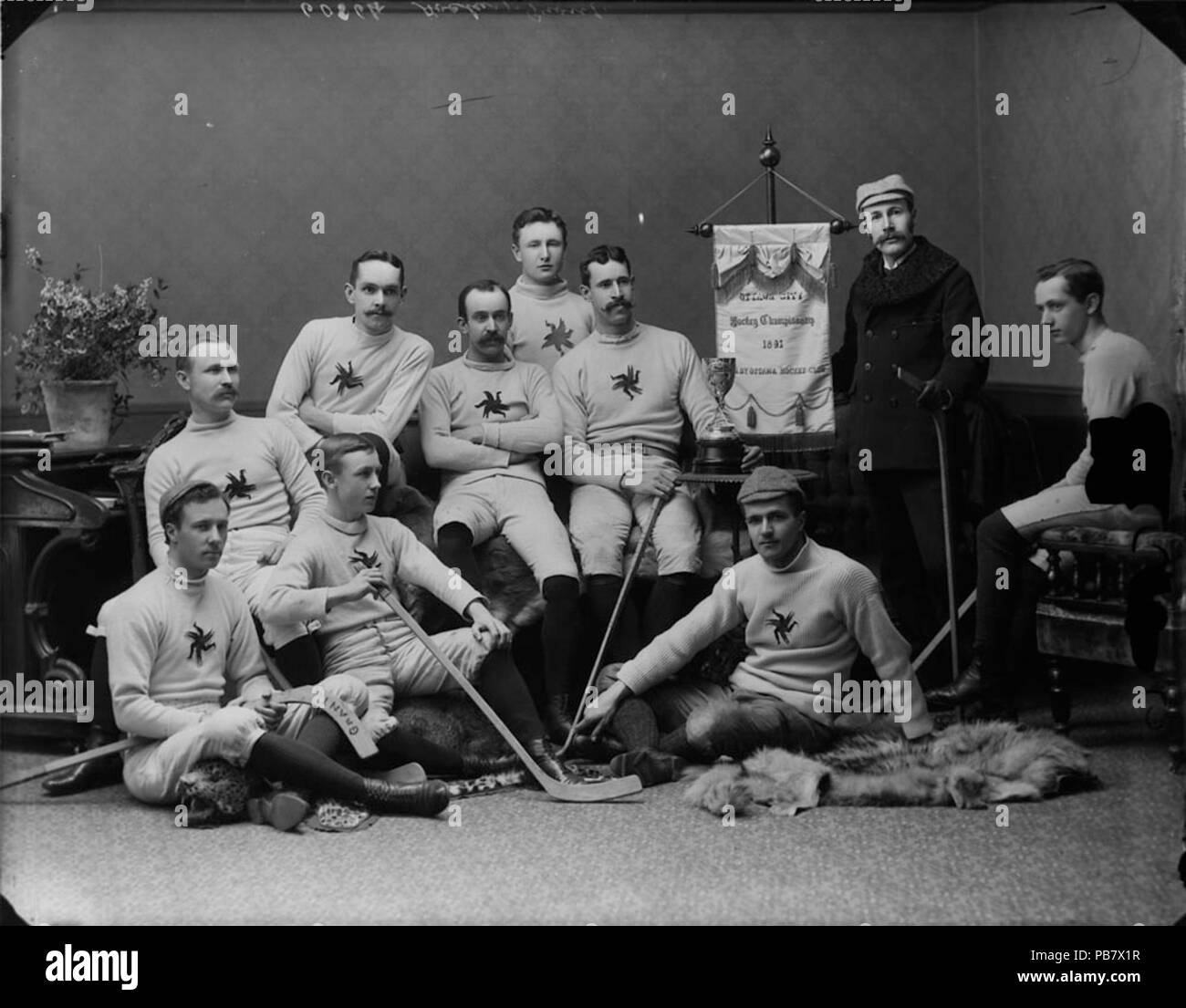 1144 OttawaHockeyClub 1891 B Stockfoto
