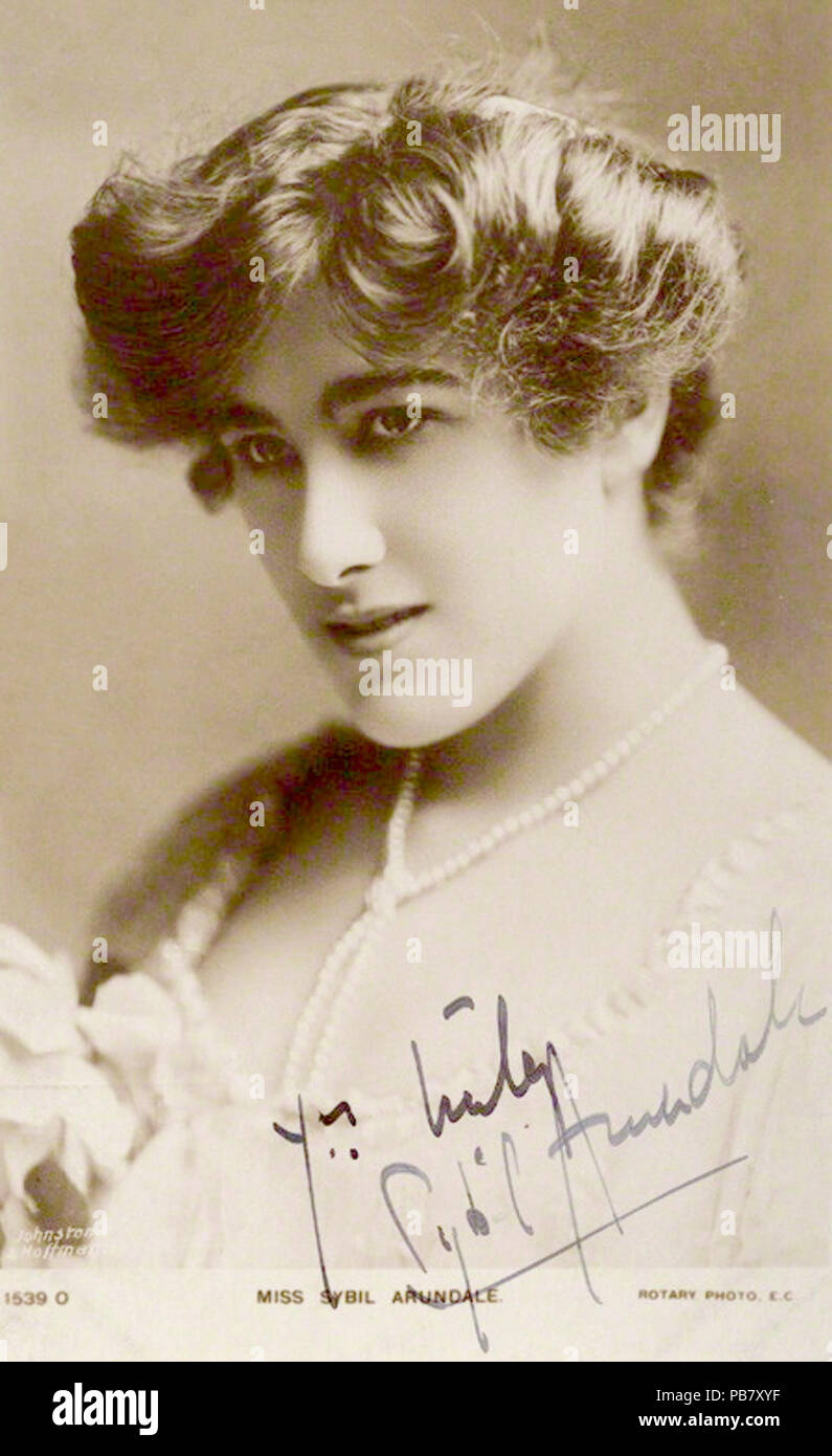 Von Johnston & Hoffmann, veröffentlicht von Rotary fotografische Co Ltd, vintage Methylbromid Postkarte drucken, 1900s 1592 Sybil Arundale Stockfoto