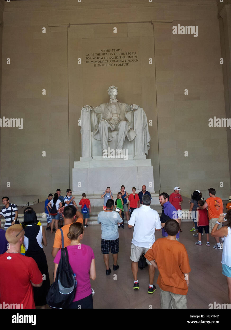 923 Lincoln Memorial 2012-09-17 23-03-43 Stockfoto