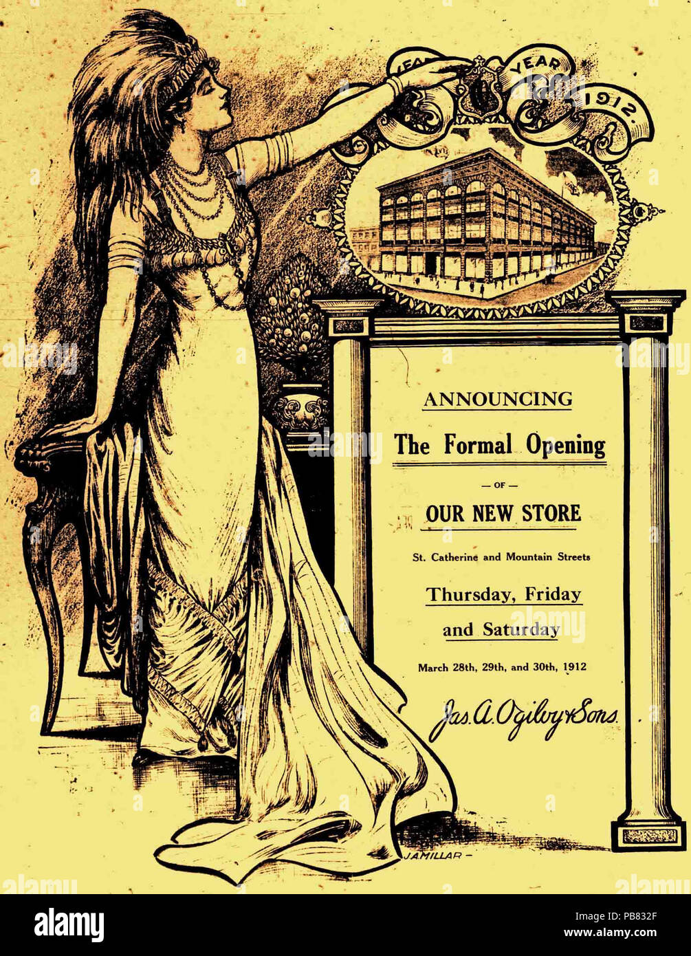 1056 Montreal Daily Star vom 27. März 1912 Stockfoto