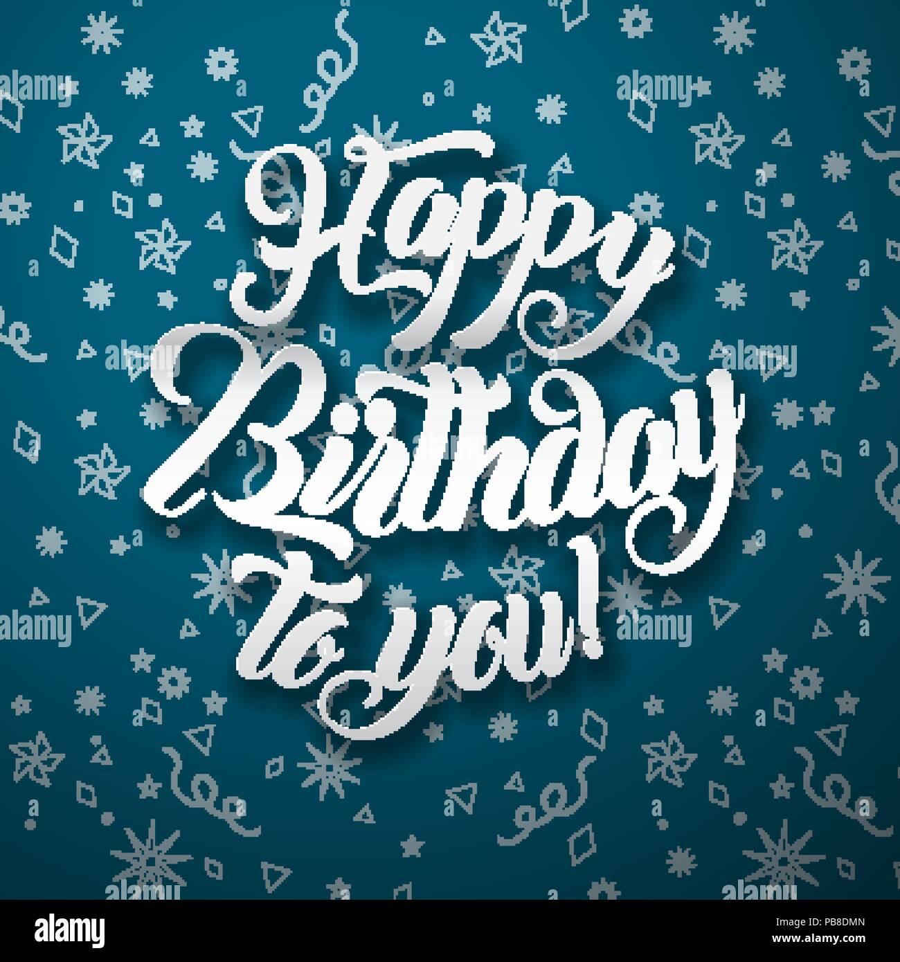 Alles Gute Zum Geburtstag Fur Sie Text Vektor Illustration Schriftzug Geburtstag Grusskarten Design Stock Vektorgrafik Alamy