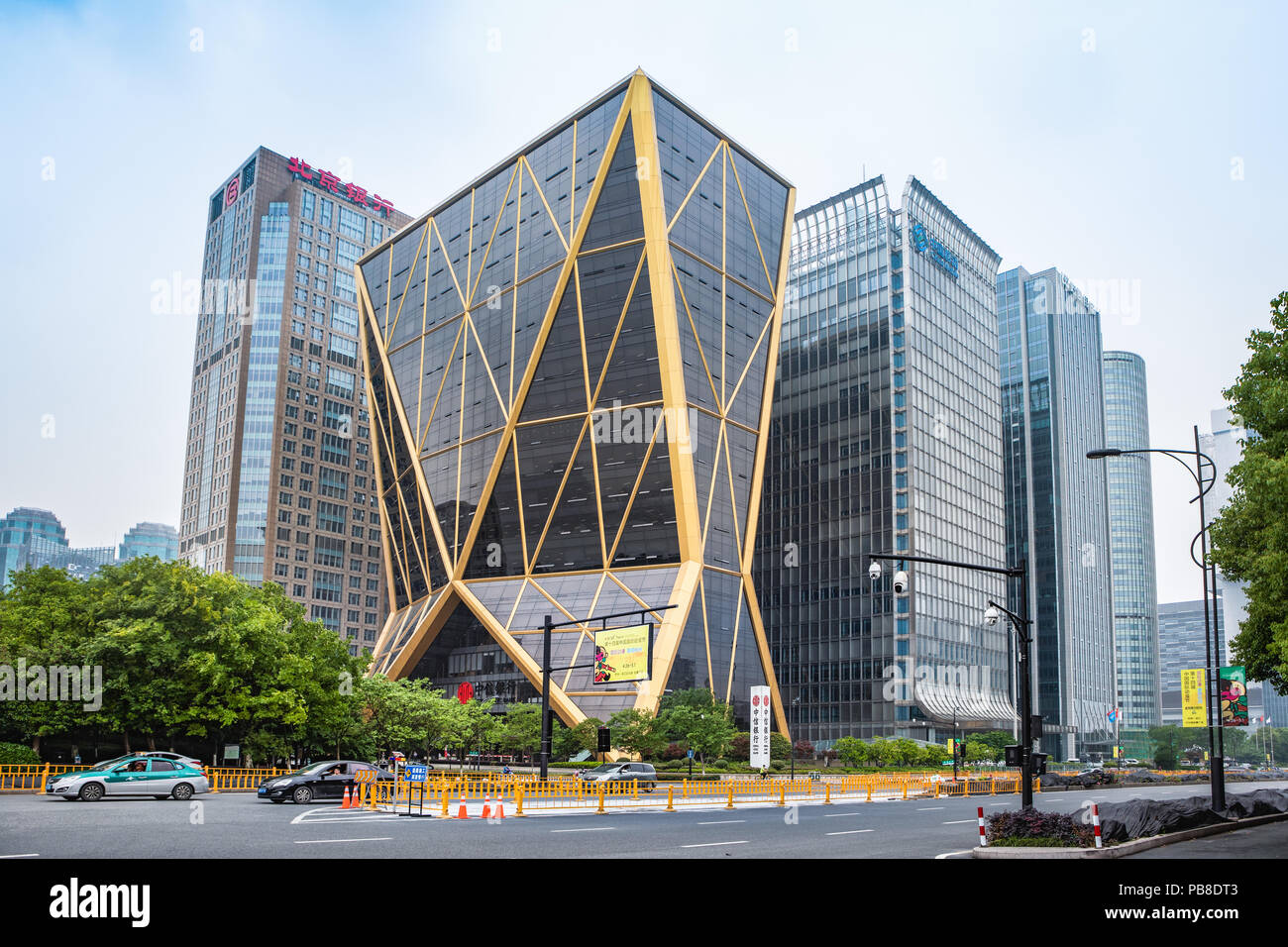 China, Hangzhou, jianggan Bezirk, qianjiang neue Stadt Stockfoto