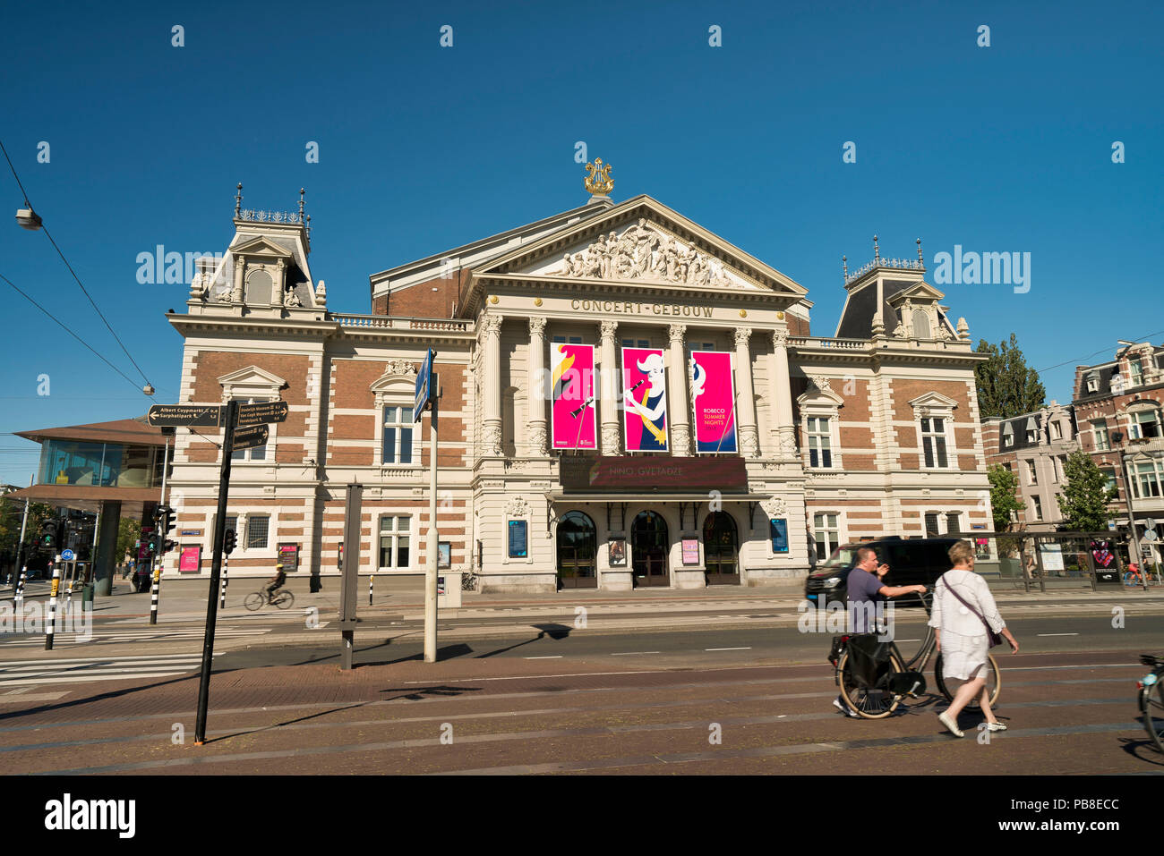 Das Konzert auf dem Museumsplatz, Amsterdam, Niederlande Stockfoto