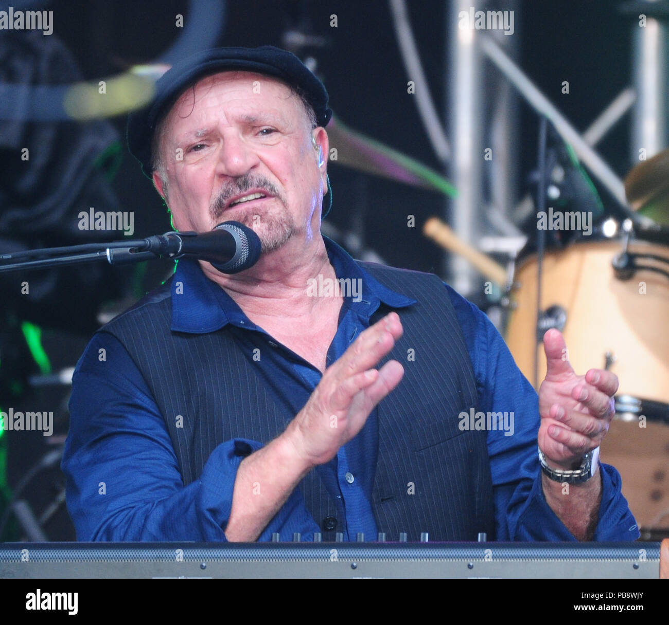 New York, NY, USA. 27. Juli, 2018. Felix Cavaliere der Rascals auf Fuchs & Freunde Sommer Konzertreihe am 27. Juli, 2018 in New York City. Quelle: John Palmer/Medien Punch/Alamy leben Nachrichten Stockfoto