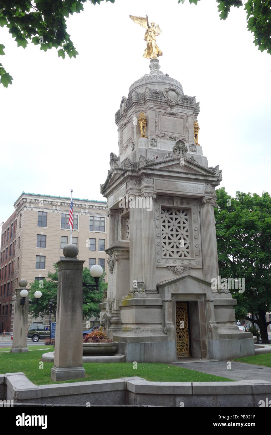 1549 Soldaten Denkmal - New Britain, Connecticut - DSC 09781 Stockfoto