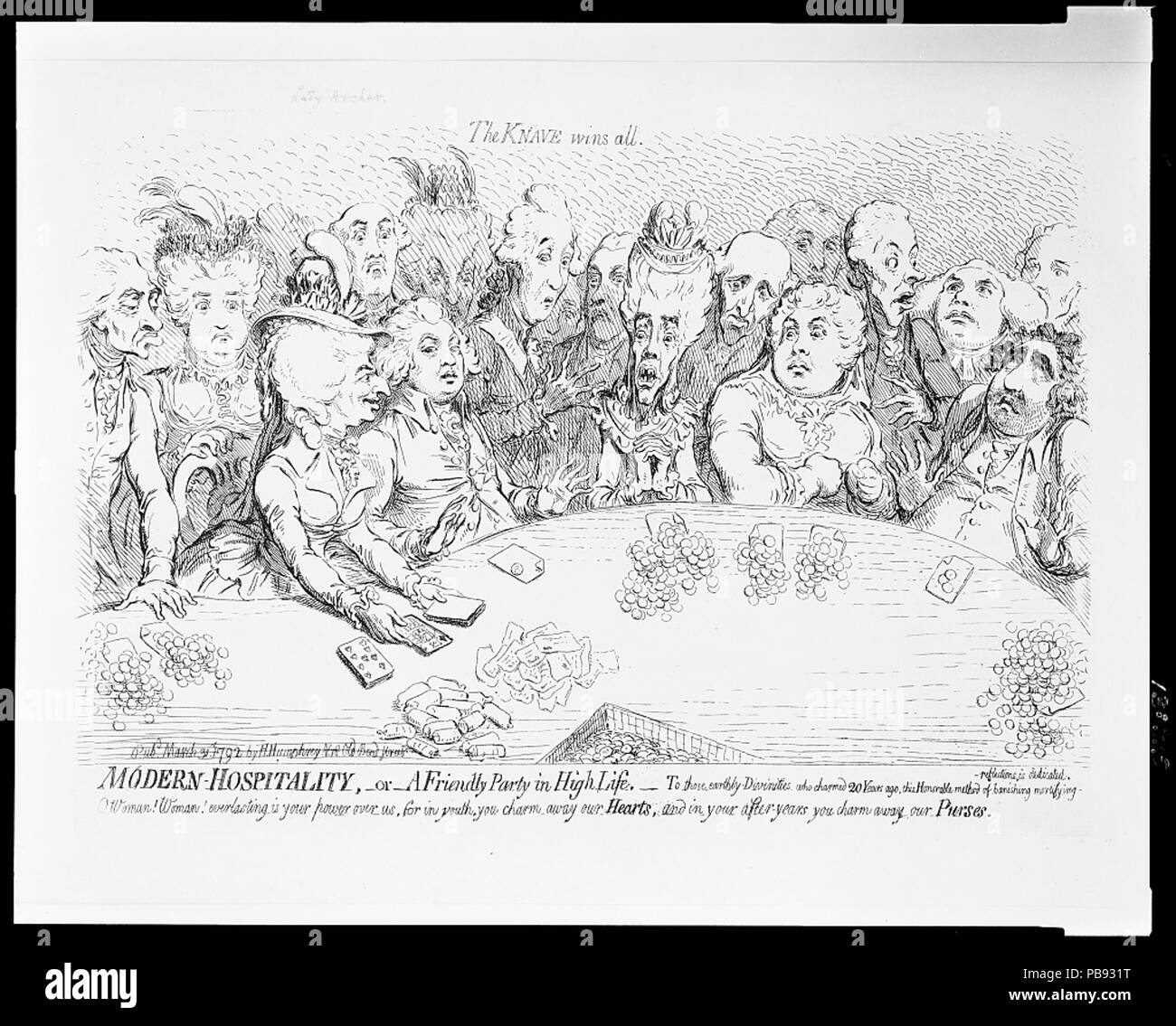 1053 Moderne Gastlichkeit, oder ein freundliches Partei in High Life LCCN 2006692424 Stockfoto