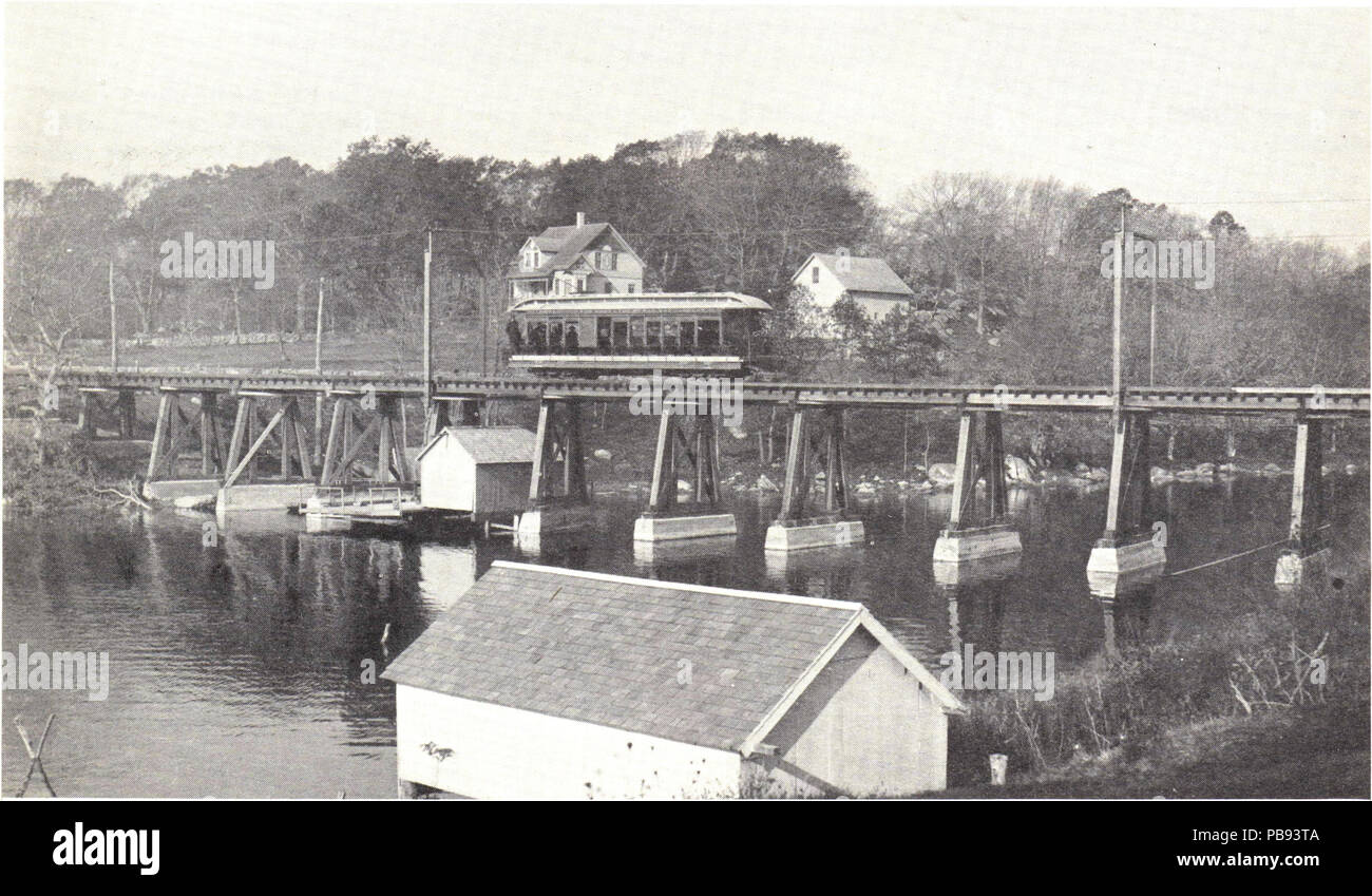 1104 NL&amp; EL offenen Wagen auf Smith Cove Bock, Dezember 1905 Stockfoto