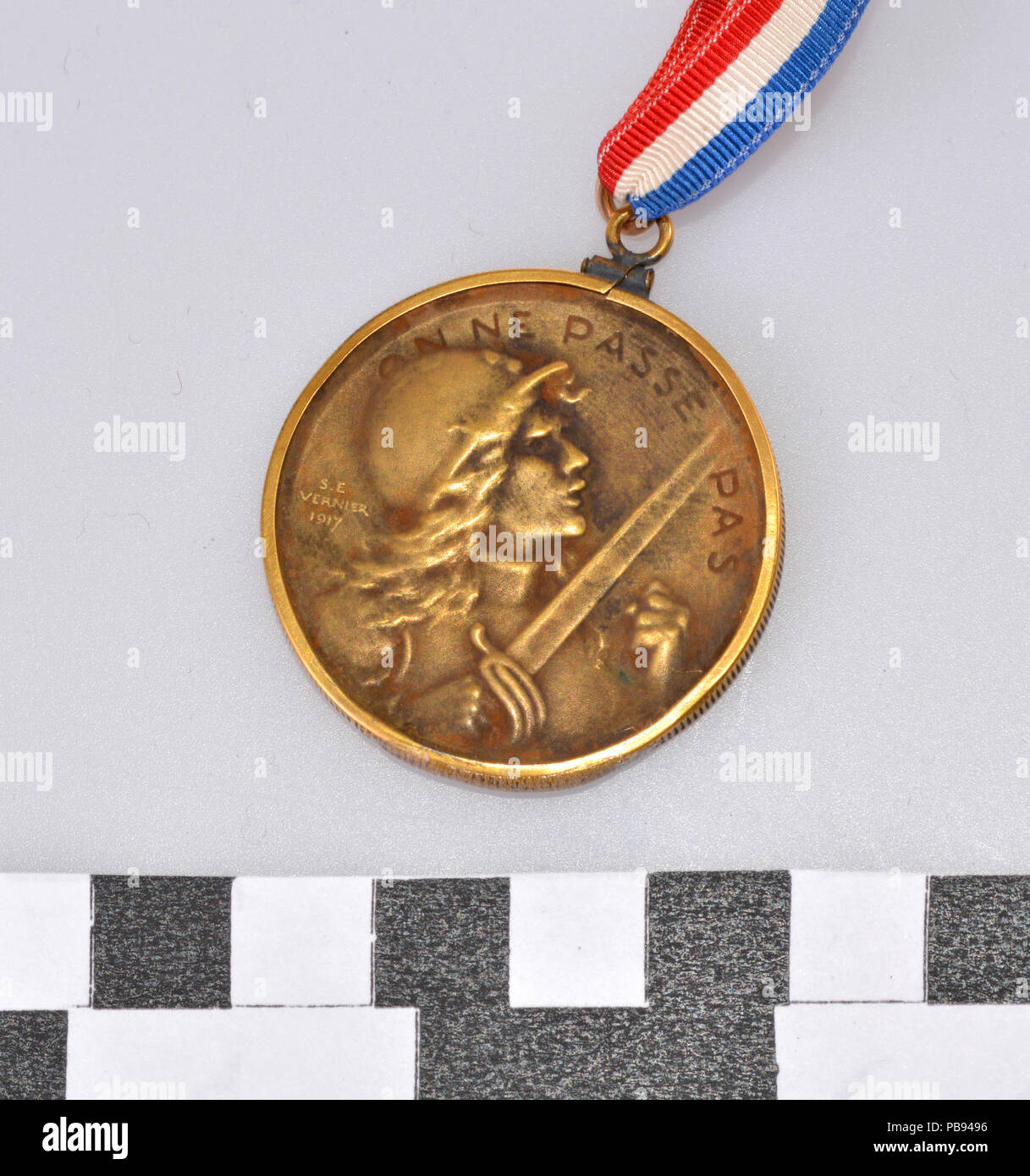 1871 der Erste Weltkrieg Verdun Münze Stockfoto