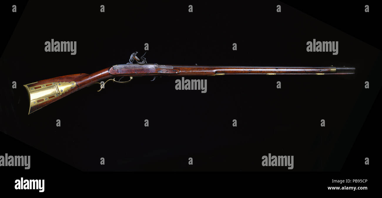 1052 Modell 1817 Hall US-Vertrag Breechloading Flintlock Gewehr Stockfoto