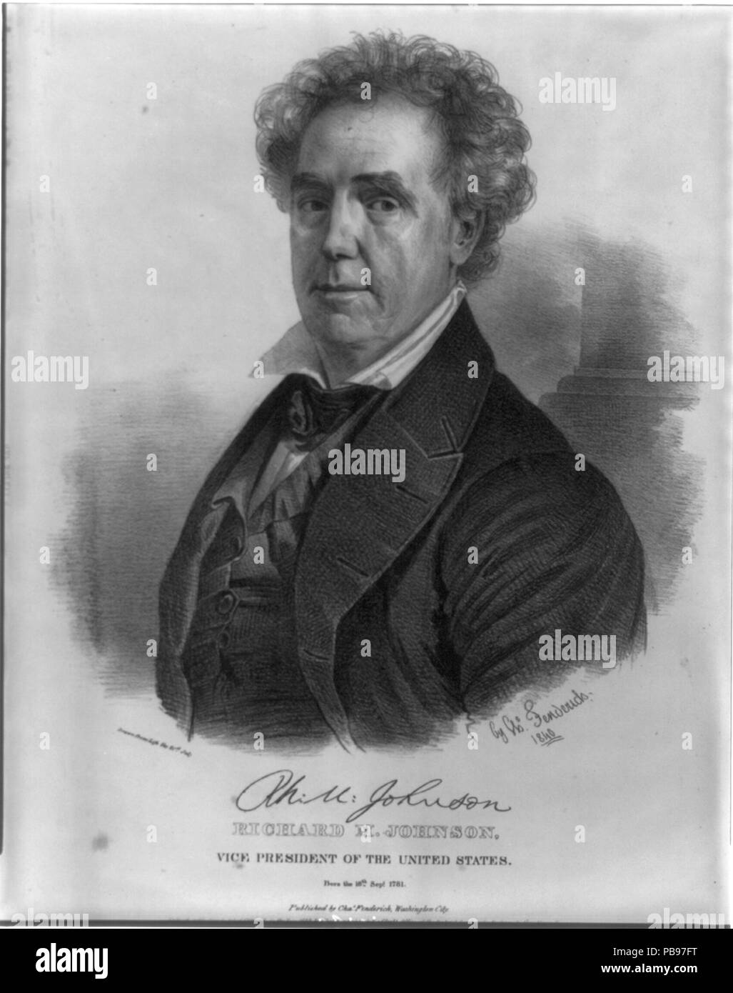 1260 Richard M. Johnson, Vice President der Vereinigten Staaten LCCN 2003655040 Stockfoto