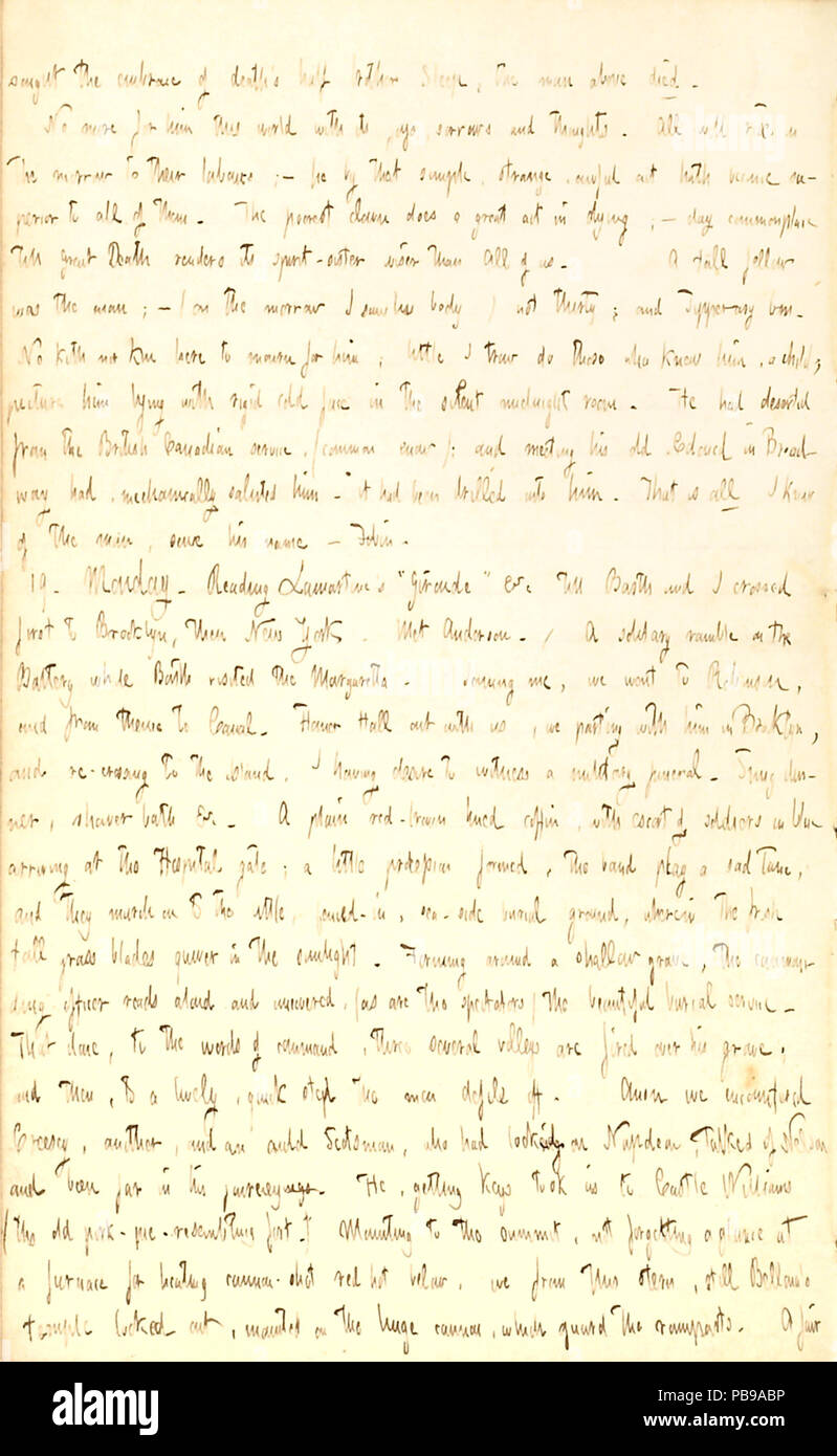 1730 Thomas Butler Gunn Tagebücher - Band 2, Seite 105, Mai 18-19, 1851 Stockfoto