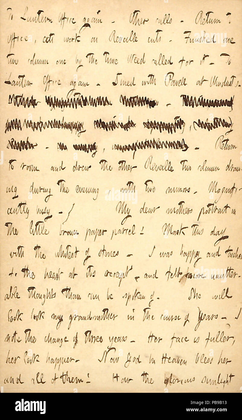 1734 Thomas Butler Gunn Tagebücher - Band 4, Seite 100, 27. April 1852 Stockfoto