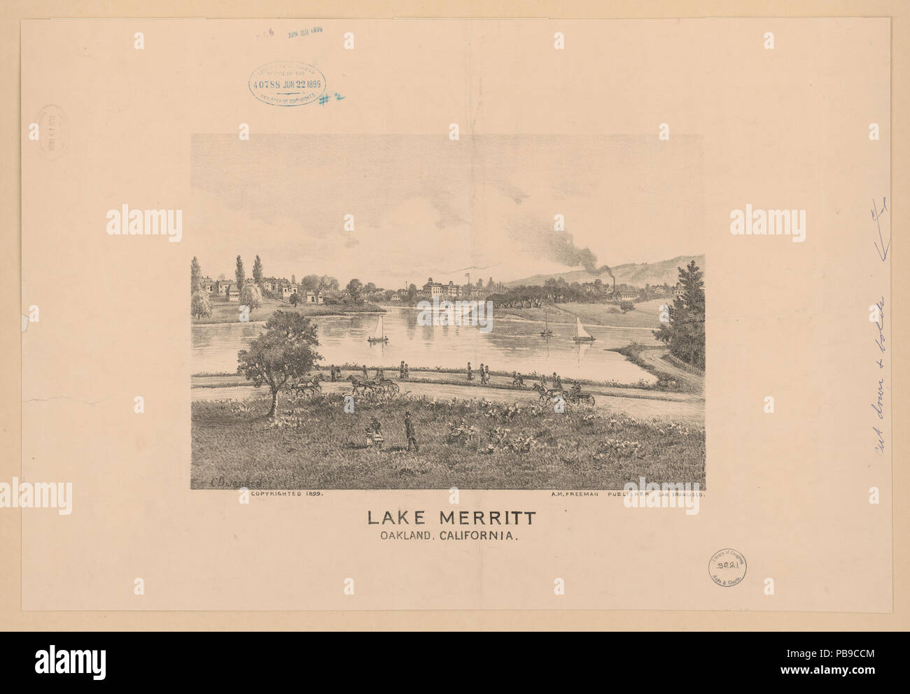 883 Lake Merritt, Oakland, Kalifornien LCCN 2003665014 Stockfoto