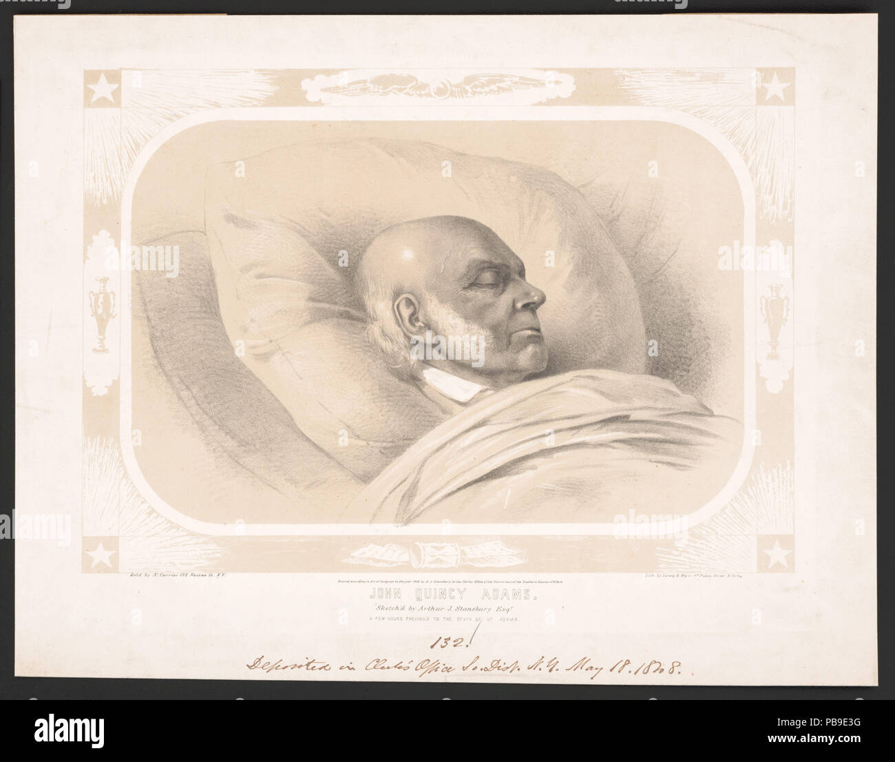 840 John Quincy Adams LCCN 2002707686 Stockfoto