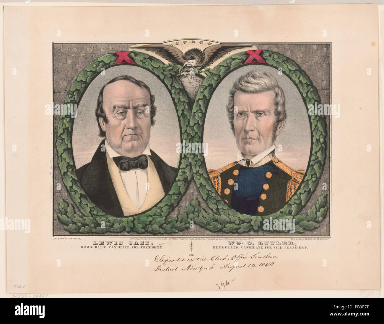 917 Lewis Cass, der demokratische Kandidat für das Amt des Präsidenten LCCN 2003656597 Stockfoto