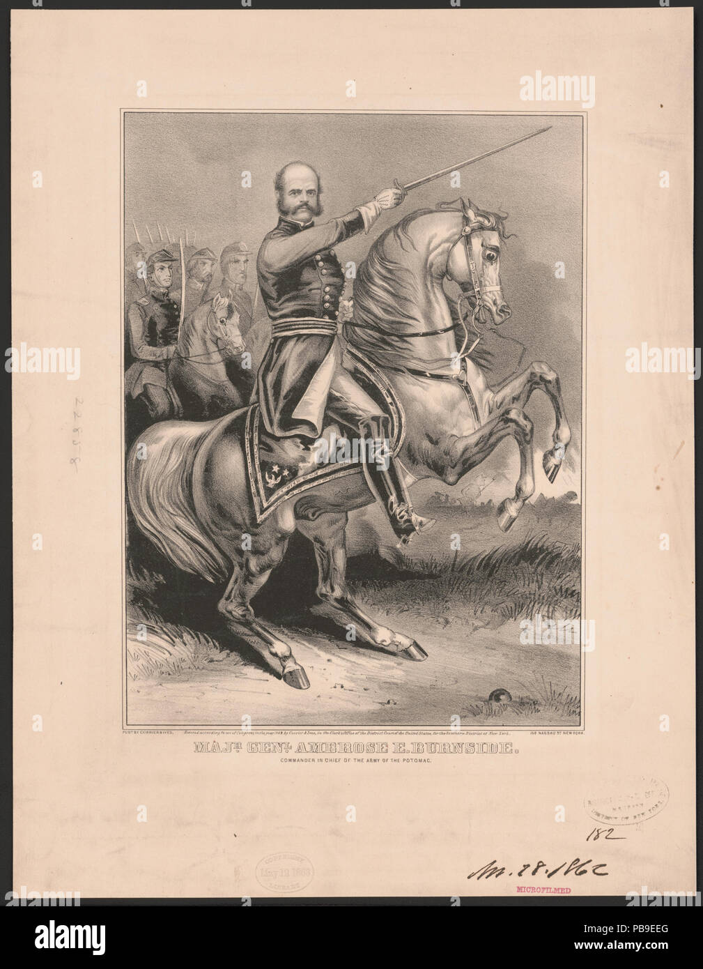 987 Majr. Genl. E.Ambrose Burnside - Oberbefehlshaber der Armee des Potomac LCCN 2002710000 Stockfoto