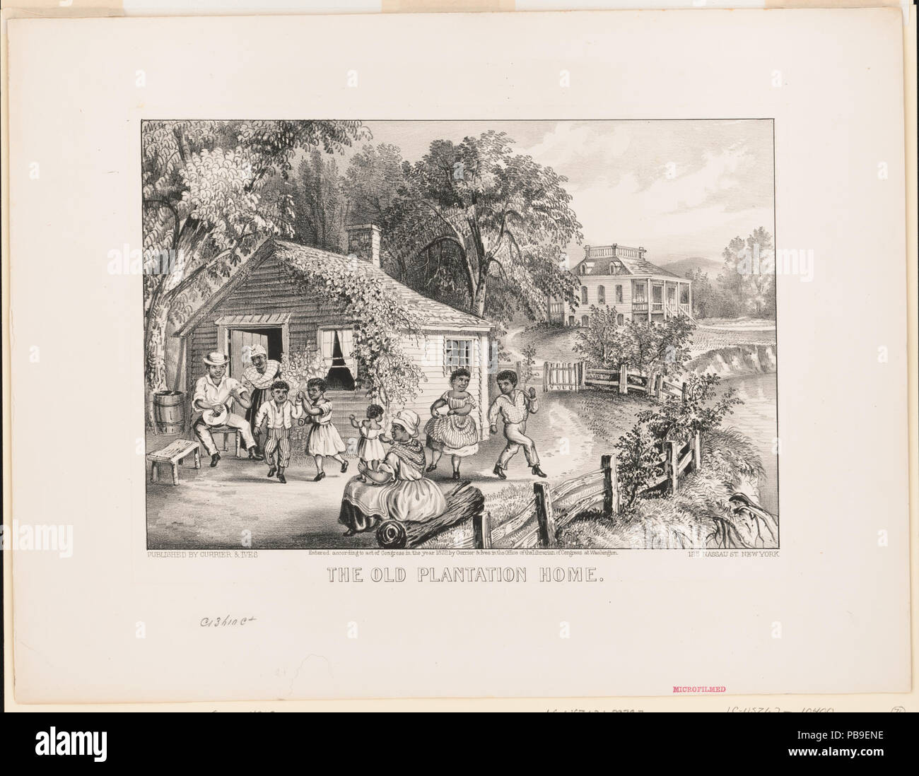1662 Die alte Plantage Home LCCN 2001700365 Stockfoto