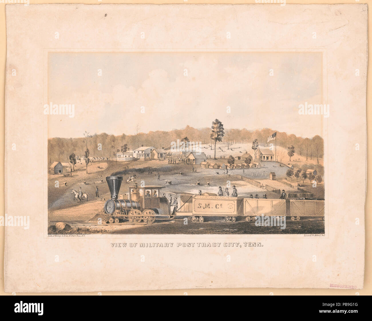 1813 Ansicht der militärischen post Tracy Stadt, Tenn LCCN 2003666883 Stockfoto 1813 Ansicht der militärischen post Tracy Stadt, Tenn LCCN 2003666883 Stockfoto