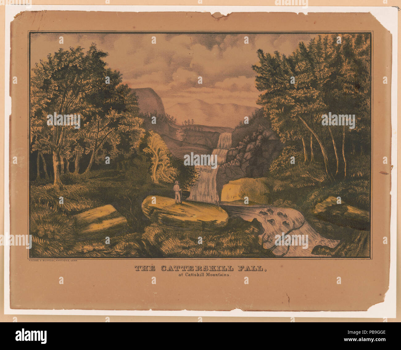 1622 Die Catterskill Fallen, bei Cattskill Berge LCCN 2003656497 Stockfoto